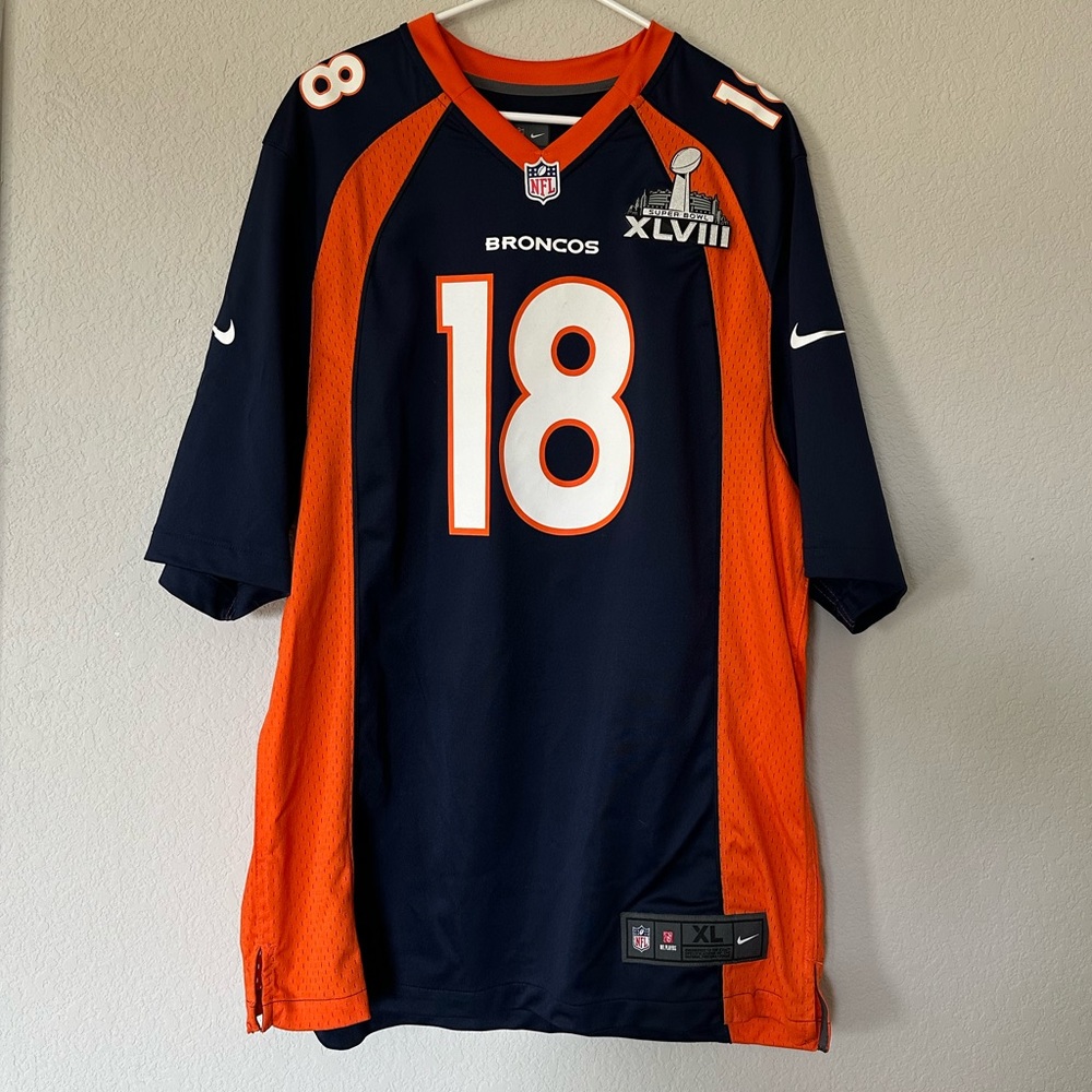 Peyton Manning Super Bowl 48 Denver Broncos Jersey Blue